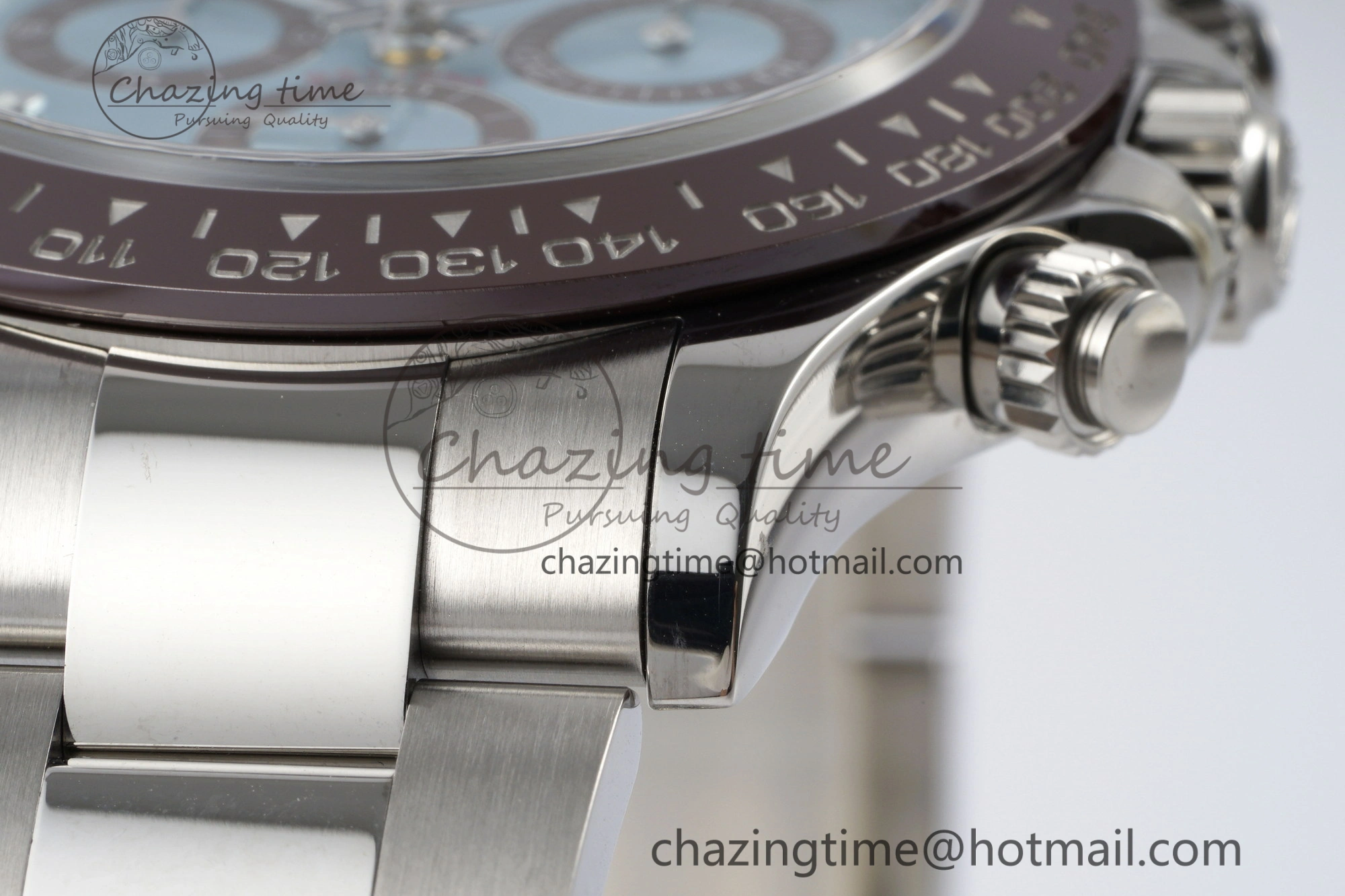 Daytona 116506 Brown Ceramic BTF 1:1 Best Edition Ice Blue Dial on SS Bracelet SA4130 V2