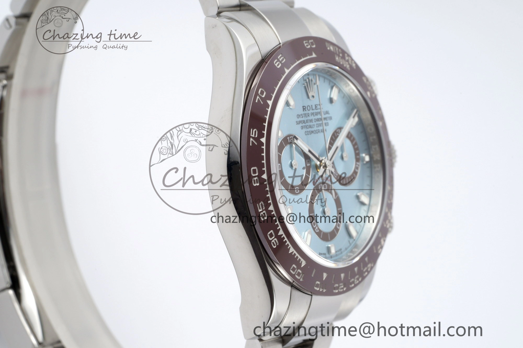 Daytona 116506 Brown Ceramic BTF 1:1 Best Edition Ice Blue Dial on SS Bracelet SA4130 V2