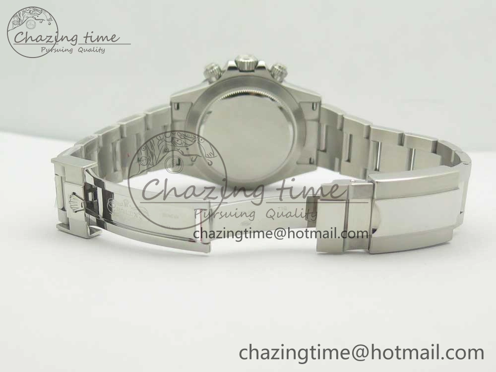 Daytona 116506 Brown Ceramic Bezel Noob 1:1 Best Edition 904L SS Case and Bracelet Ice Blue Dial SA4130 V2