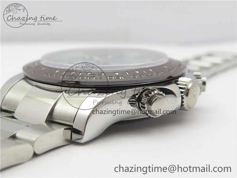 Daytona 116506 Brown Ceramic Bezel Noob 1:1 Best Edition 904L SS Case and Bracelet Ice Blue Dial SA4130 V2