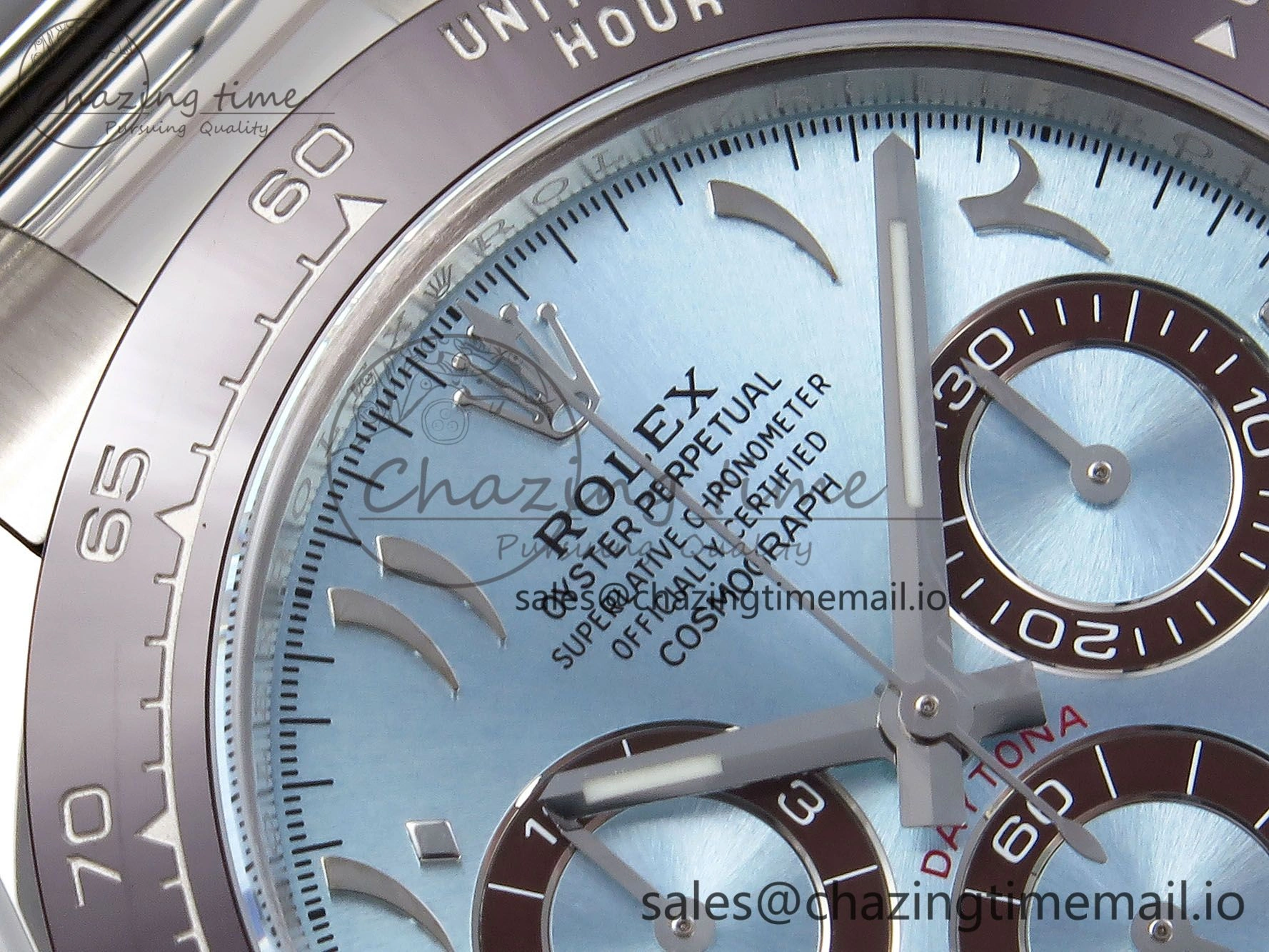 Daytona 116506 Clean 1:1 Best Edition Ice Blue Dial Arabic Markers on SS Bracelet SA4130 V2