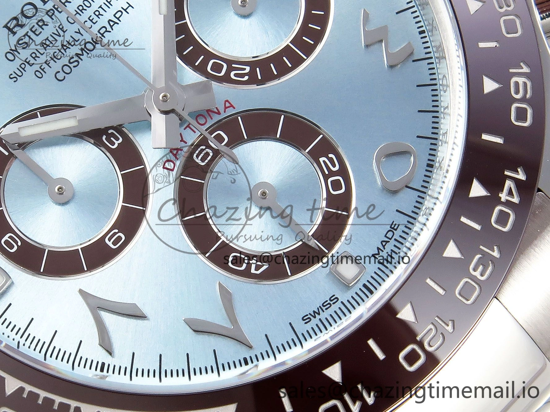 Daytona 116506 Clean 1:1 Best Edition Ice Blue Dial Arabic Markers on SS Bracelet SA4130 V2