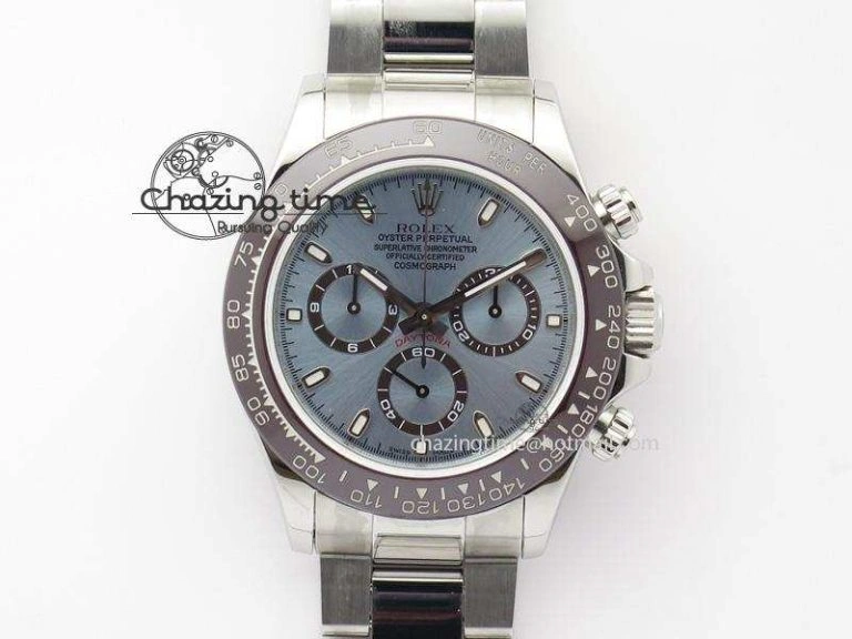 Daytona 116506 JF Best Edition Ice Blue Dial On SS Bracelet A23J (Same Thickness As Genuine)