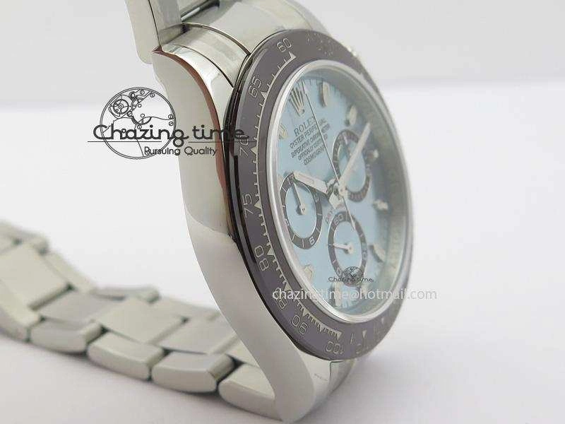 Daytona 116506 JF Best Edition Ice Blue Dial On SS Bracelet A23J (Same Thickness As Genuine)