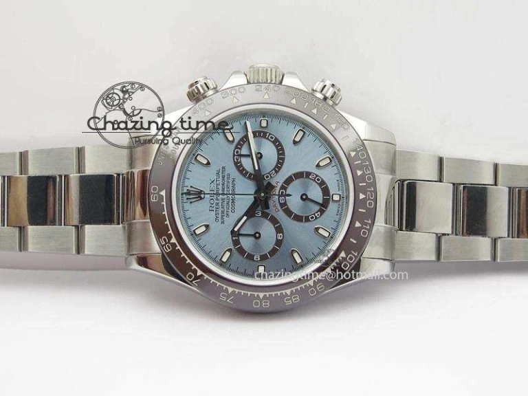 Daytona 116506 JF Best Edition Ice Blue Dial On SS Bracelet A23J (Same Thickness As Genuine)