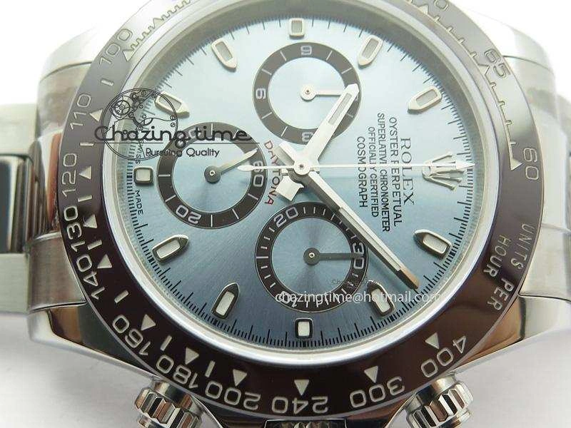 Daytona 116506 JF Best Edition Ice Blue Dial On SS Bracelet A23J (Same Thickness As Genuine)