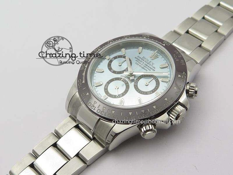 Daytona 116506 JF Best Edition Ice Blue Dial On SS Bracelet A23J (Same Thickness As Genuine)