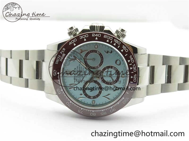 Daytona 116506 Middle East Edition Bp Maker Best Edition Ice Blue Arabic Dial On SS Bracelet A7750