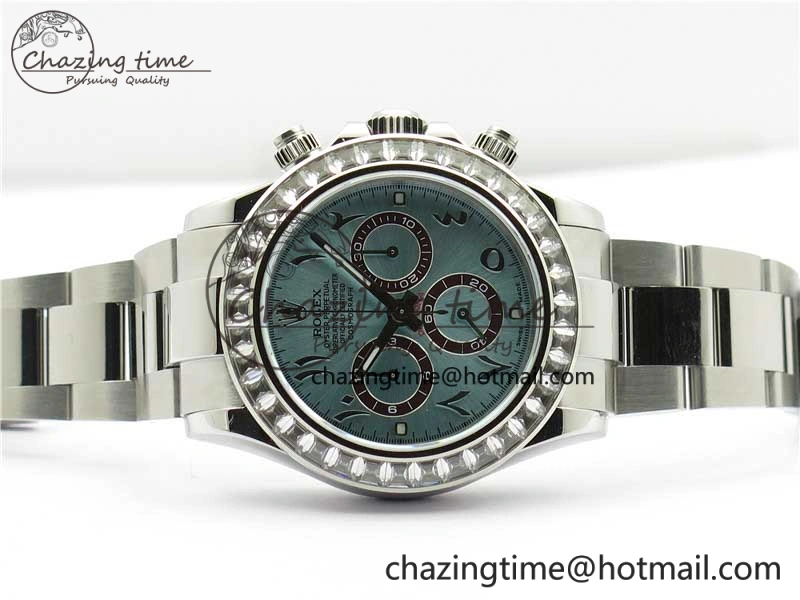 Daytona 116506 Middle East Edition Bp Maker Best Edition Ice Blue Brown Arabic Dial Diam Bezel On SS Bracelet A7750