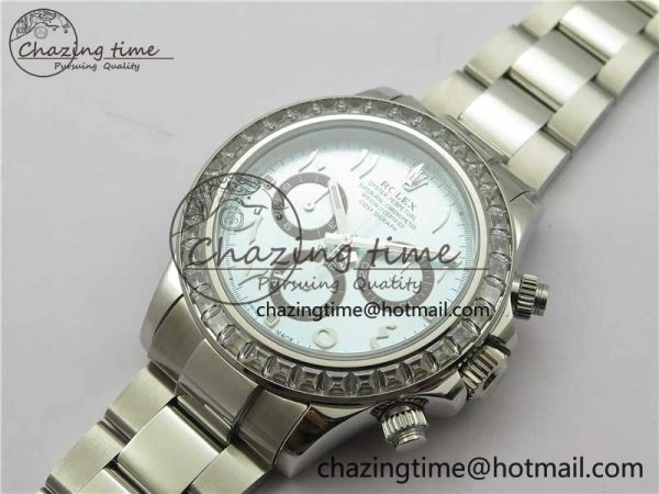 Daytona 116506 Middle East Edition Bp Maker Best Edition Ice Blue Brown Arabic Dial Diam Bezel On SS Bracelet A7750