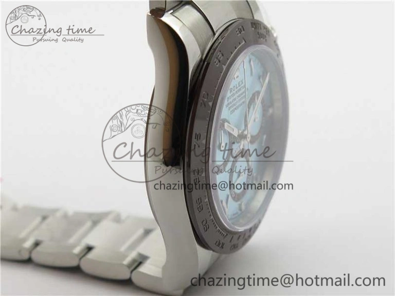 Daytona 116506 Middle East Edition Noob 1:1 Best Edition 904L SS Case and Bracelet Ice Blue Arabic Dial SA4130 V2
