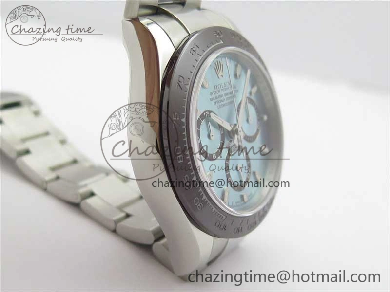 Daytona 116506 Noob 1:1 Best Edition Ceramic Bezel Ice Blue Dial on SS Bracelet A7750