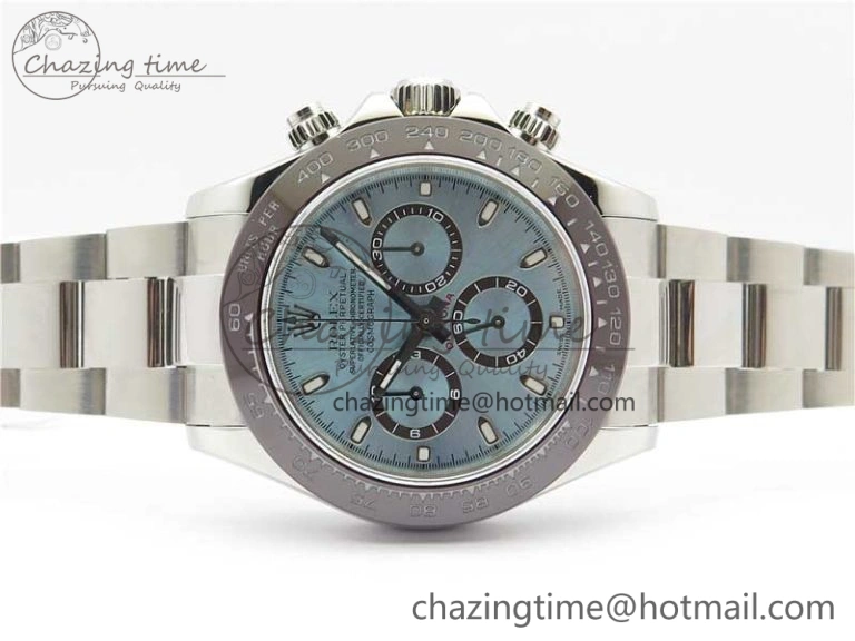 Daytona 116506 Noob 1:1 Best Edition Ceramic Bezel Ice Blue Dial on SS Bracelet A7750