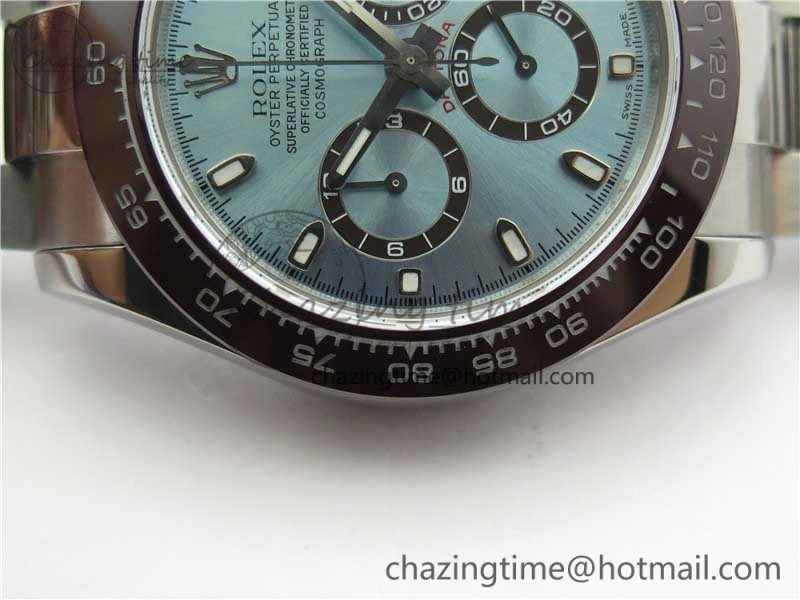 Daytona 116506 Noob 1:1 Best Edition Ceramic Bezel Ice Blue Dial on SS Bracelet A7750