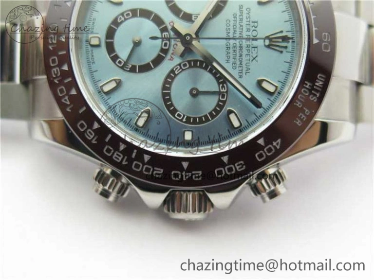 Daytona 116506 Noob 1:1 Best Edition Ceramic Bezel Ice Blue Dial on SS Bracelet A7750