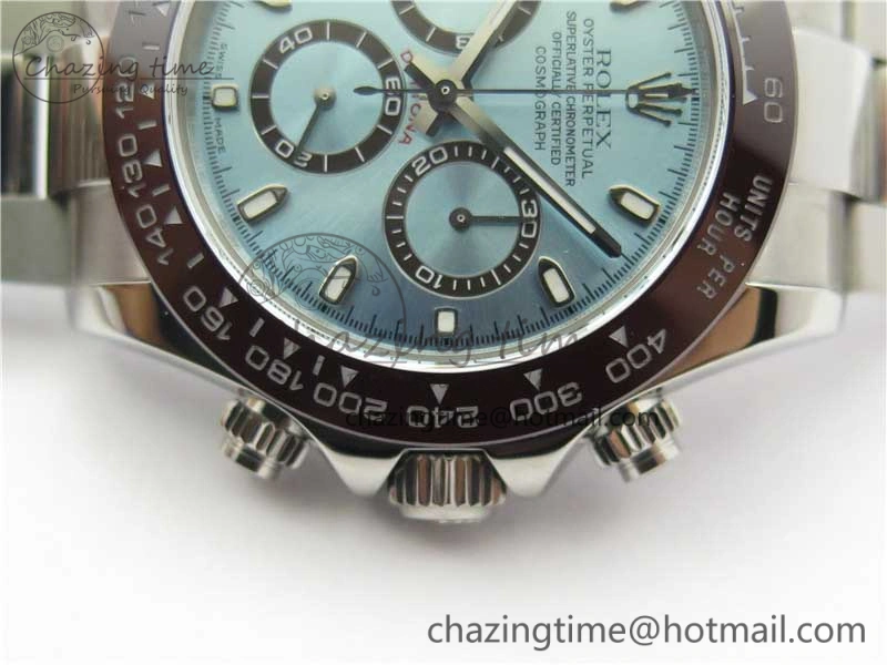Daytona 116506 Noob 1:1 Best Edition Ceramic Bezel Ice Blue Dial on SS Bracelet A7750