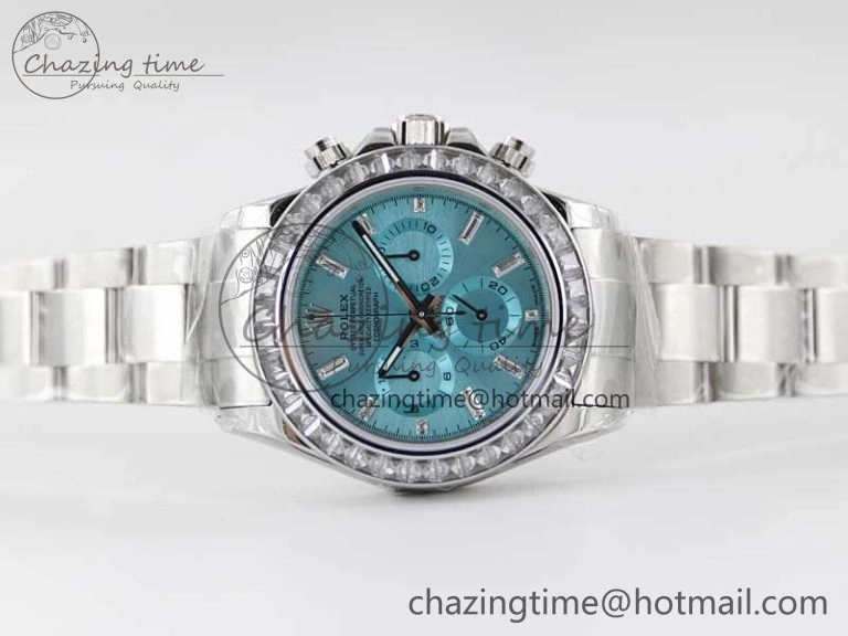 Daytona 116506 TWF Best Edition Diam SS Arab Ice Blue Dial On SS Bracelet A7750