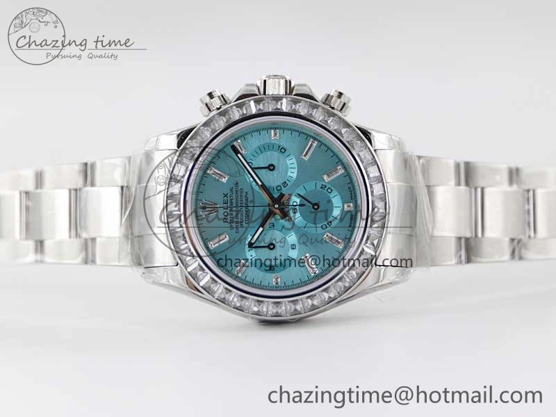 Daytona 116506 TWF Best Edition Diam SS Arab Ice Blue Dial On SS Bracelet A7750