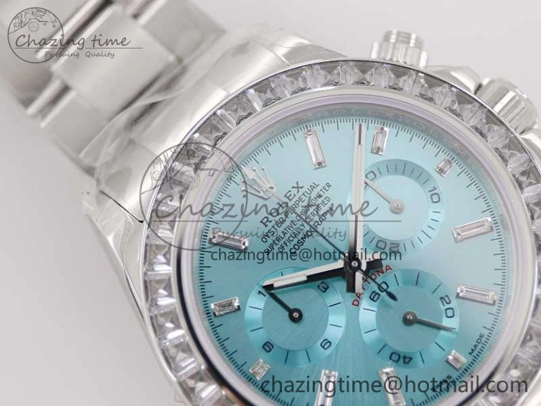 Daytona 116506 TWF Best Edition Diam SS Arab Ice Blue Dial On SS Bracelet A7750