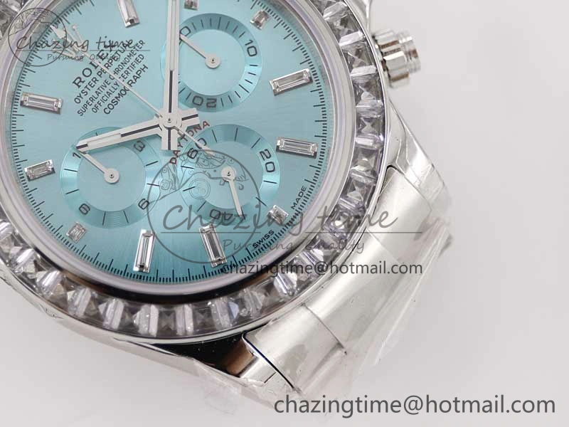 Daytona 116506 TWF Best Edition Diam SS Arab Ice Blue Dial On SS Bracelet A7750