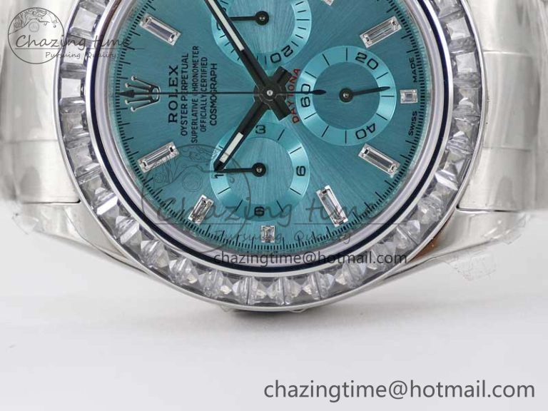 Daytona 116506 TWF Best Edition Diam SS Arab Ice Blue Dial On SS Bracelet A7750