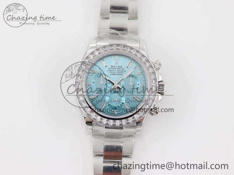 Daytona 116506 TWF Best Edition Diam SS Arab Ice Blue Dial On SS Bracelet A7750