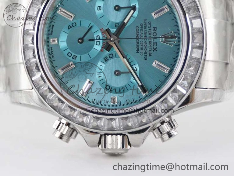 Daytona 116506 TWF Best Edition Diam SS Arab Ice Blue Dial On SS Bracelet A7750