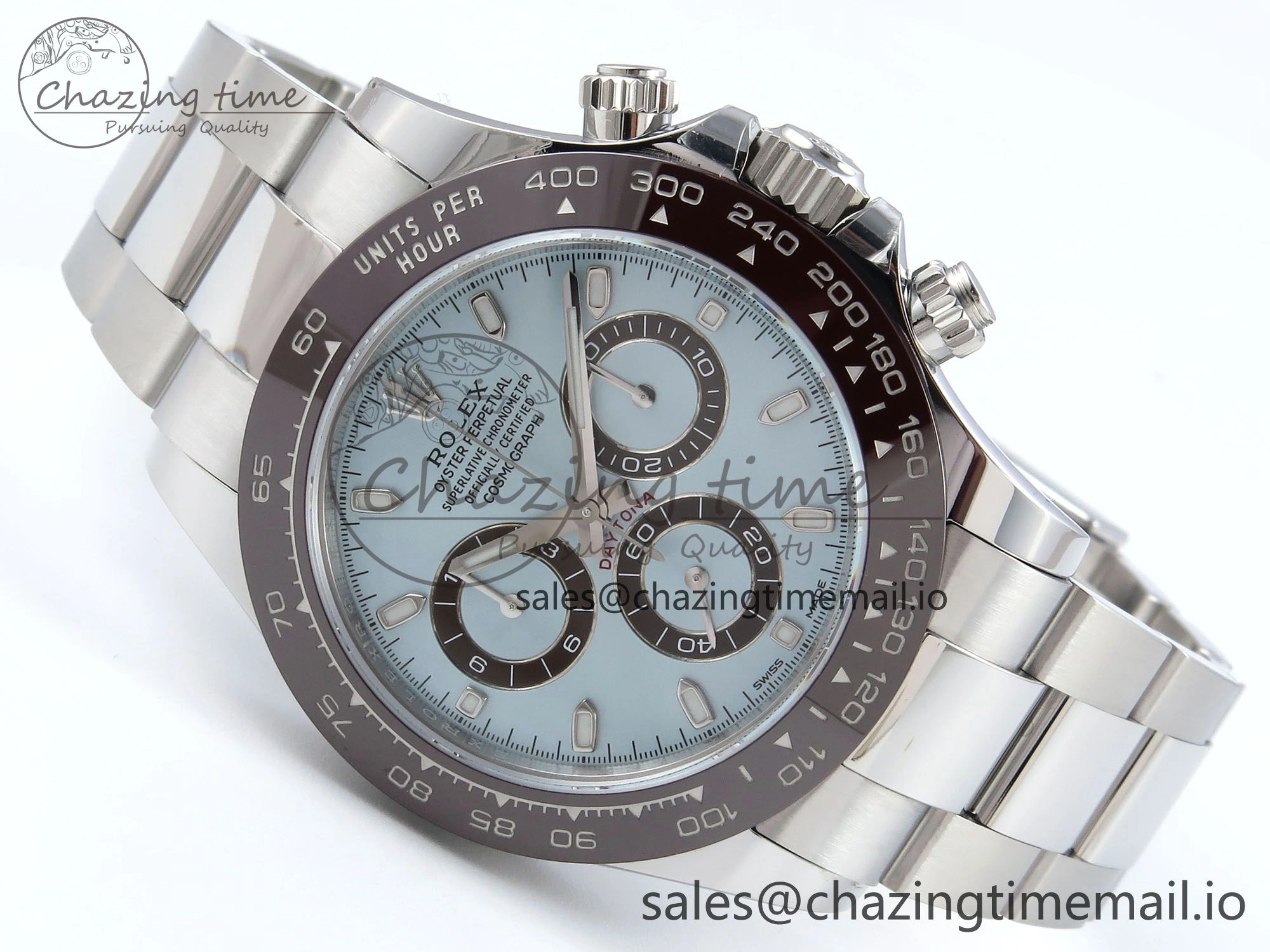 Daytona 116506 VSF 1:1 Best Edition Ice Blue Dial Steel 904L on SS Bracelet DD4130