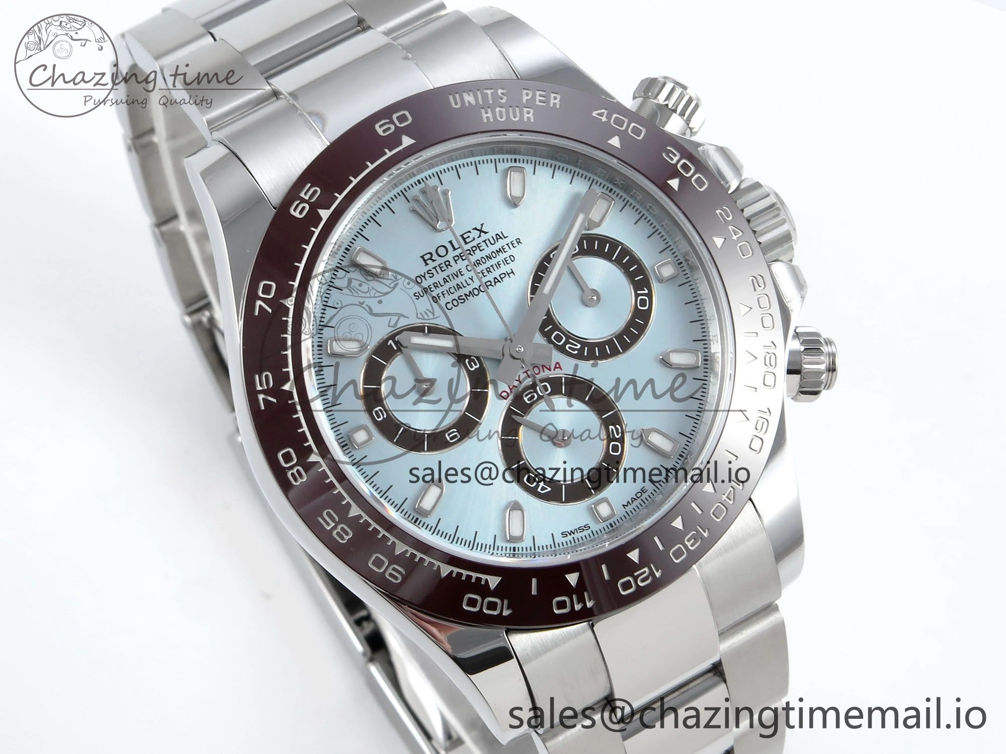 Daytona 116506 VSF 1:1 Best Edition Ice Blue Dial Steel 904L on SS Bracelet DD4130