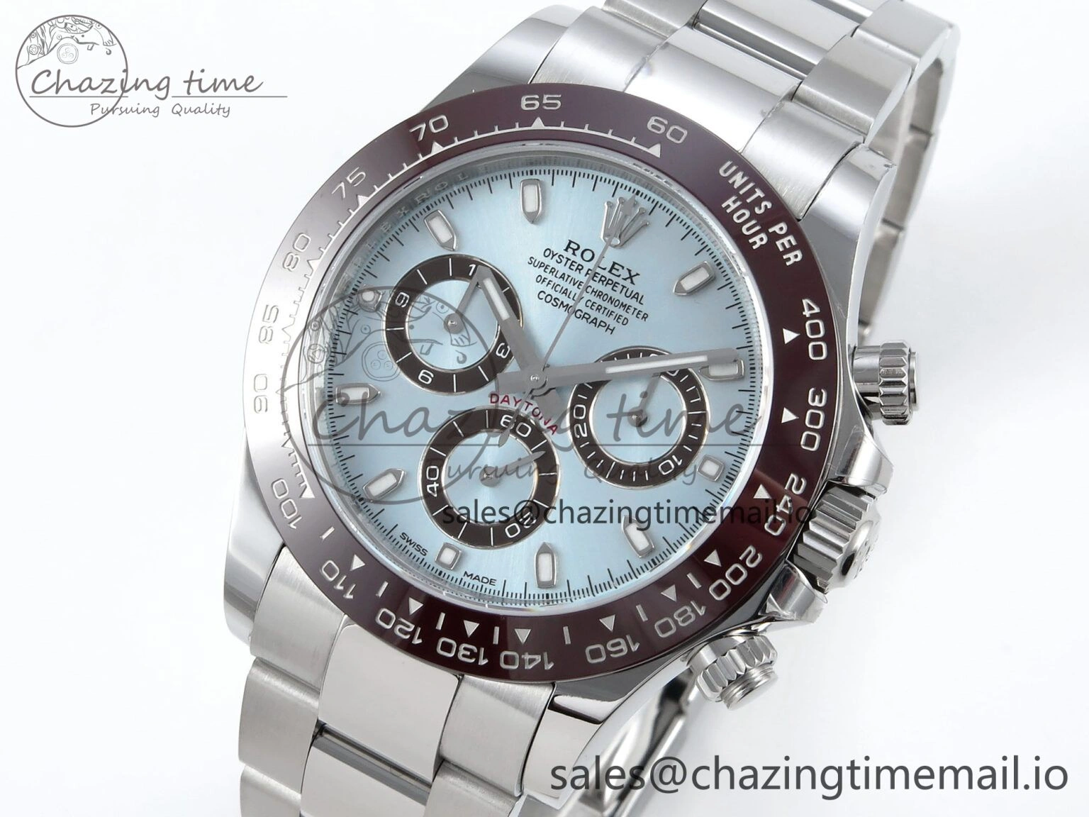 Daytona 116506 VSF 1:1 Best Edition Ice Blue Dial Steel 904L on SS Bracelet DD4130
