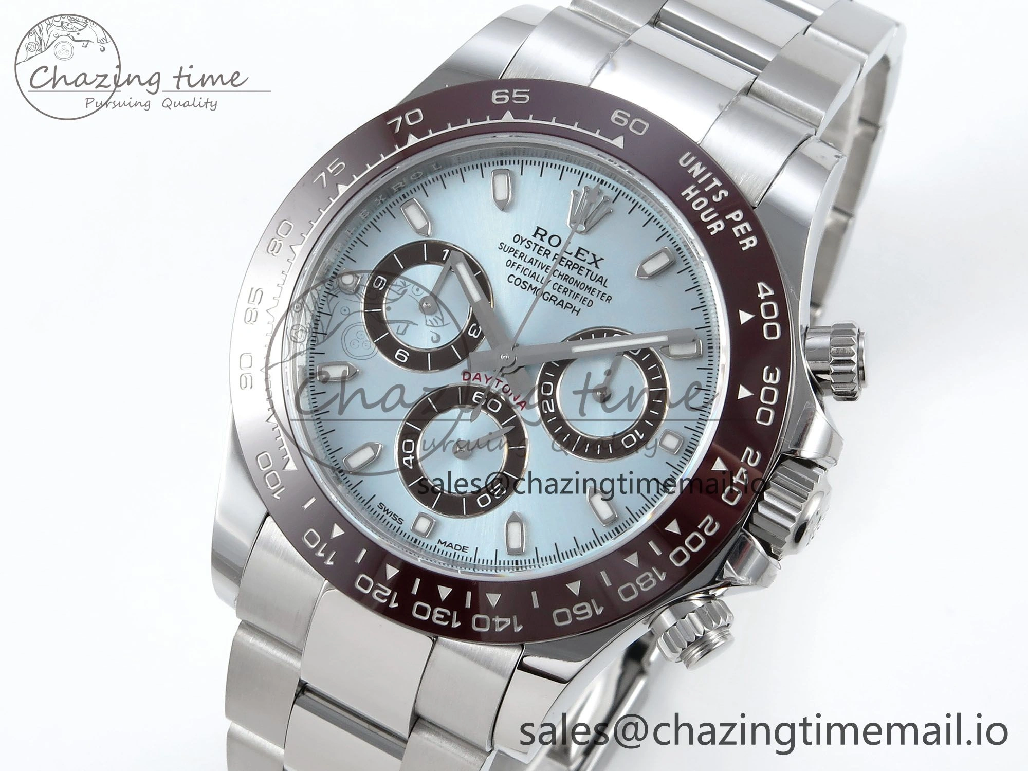 Daytona 116506 VSF 1:1 Best Edition Ice Blue Dial Steel 904L on SS Bracelet DD4130