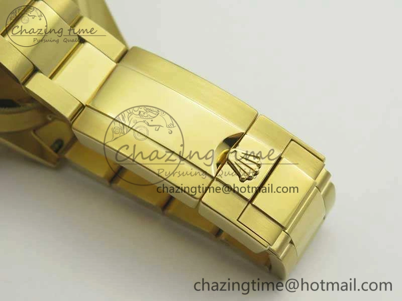 Daytona 116508 ARF 1:1 Best Edition YG Plated 904L SS Case And Bracelet Green Dial A4130 Super Clone