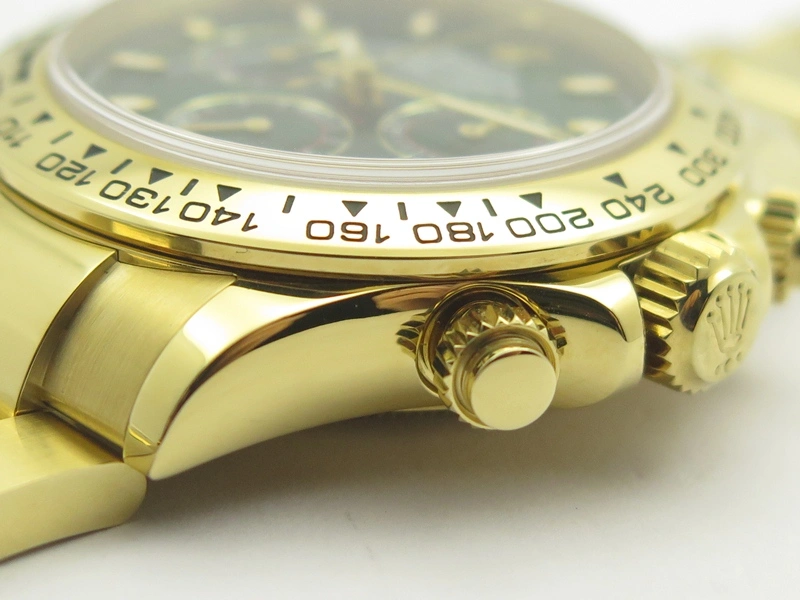 Daytona 116508 ARF 1:1 Best Edition YG Plated 904L SS Case And Bracelet Green Dial A4130 Super Clone