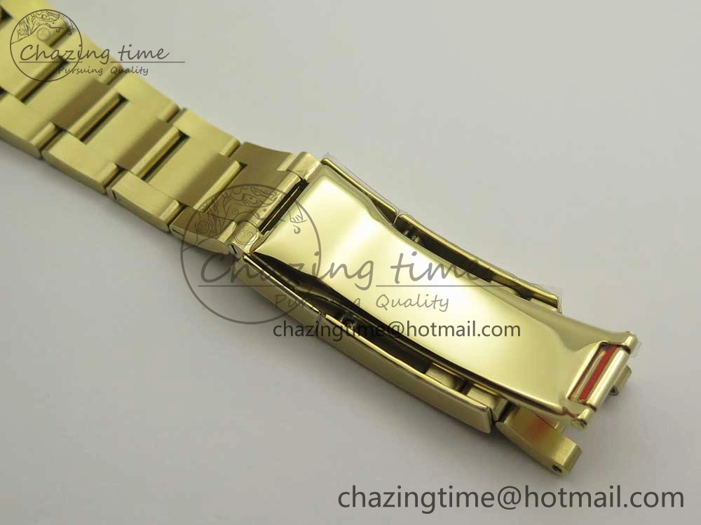 Daytona 116508 ARF 1:1 Best Edition YG Plated 904L SS Case and Bracelet White Dial A4130 Super Clone V2