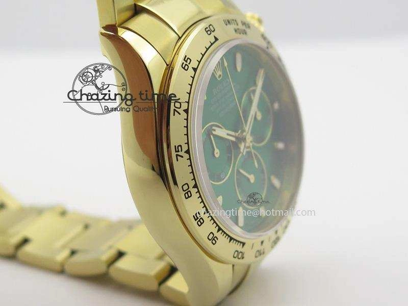 Daytona 116508 BP Maker Best Edition YG Green Dial On YG Bracelet A7750