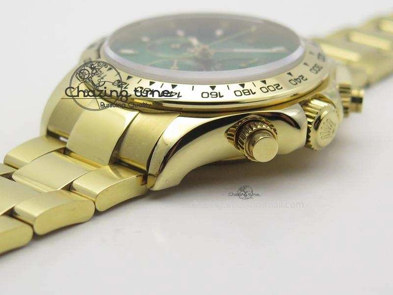 Daytona 116508 BP Maker Best Edition YG Green Dial On YG Bracelet A7750