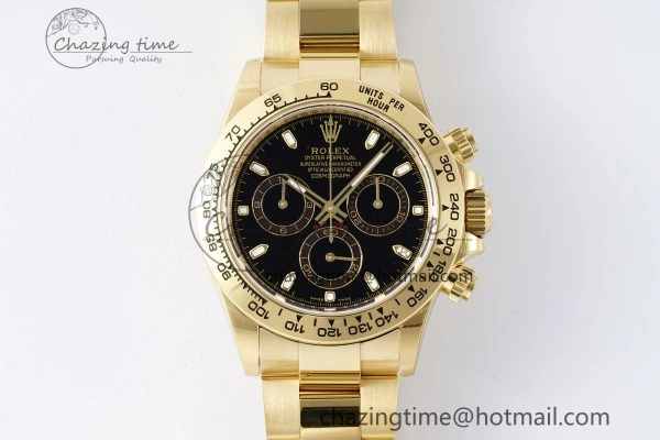 Daytona 116508 BTF 1:1 Best Edition Black Dial on YG Bracelet SA4130