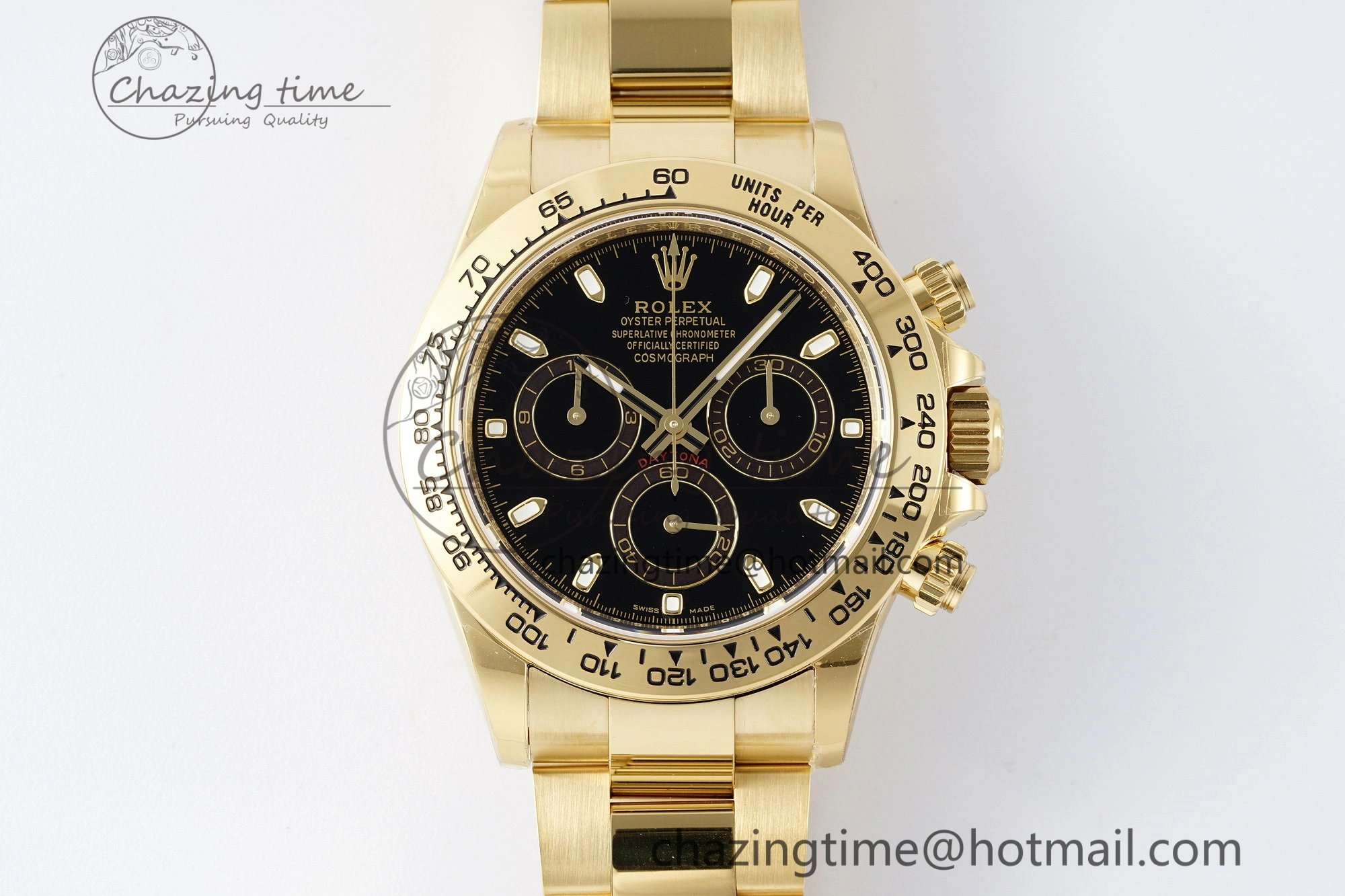 Daytona 116508 BTF 1:1 Best Edition Black Dial on YG Bracelet SA4130