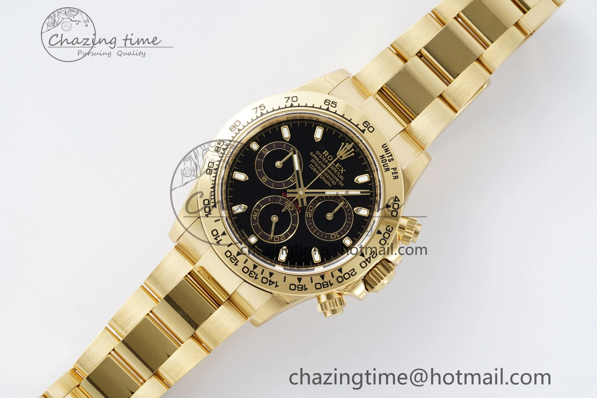 Daytona 116508 BTF 1:1 Best Edition Black Dial on YG Bracelet SA4130