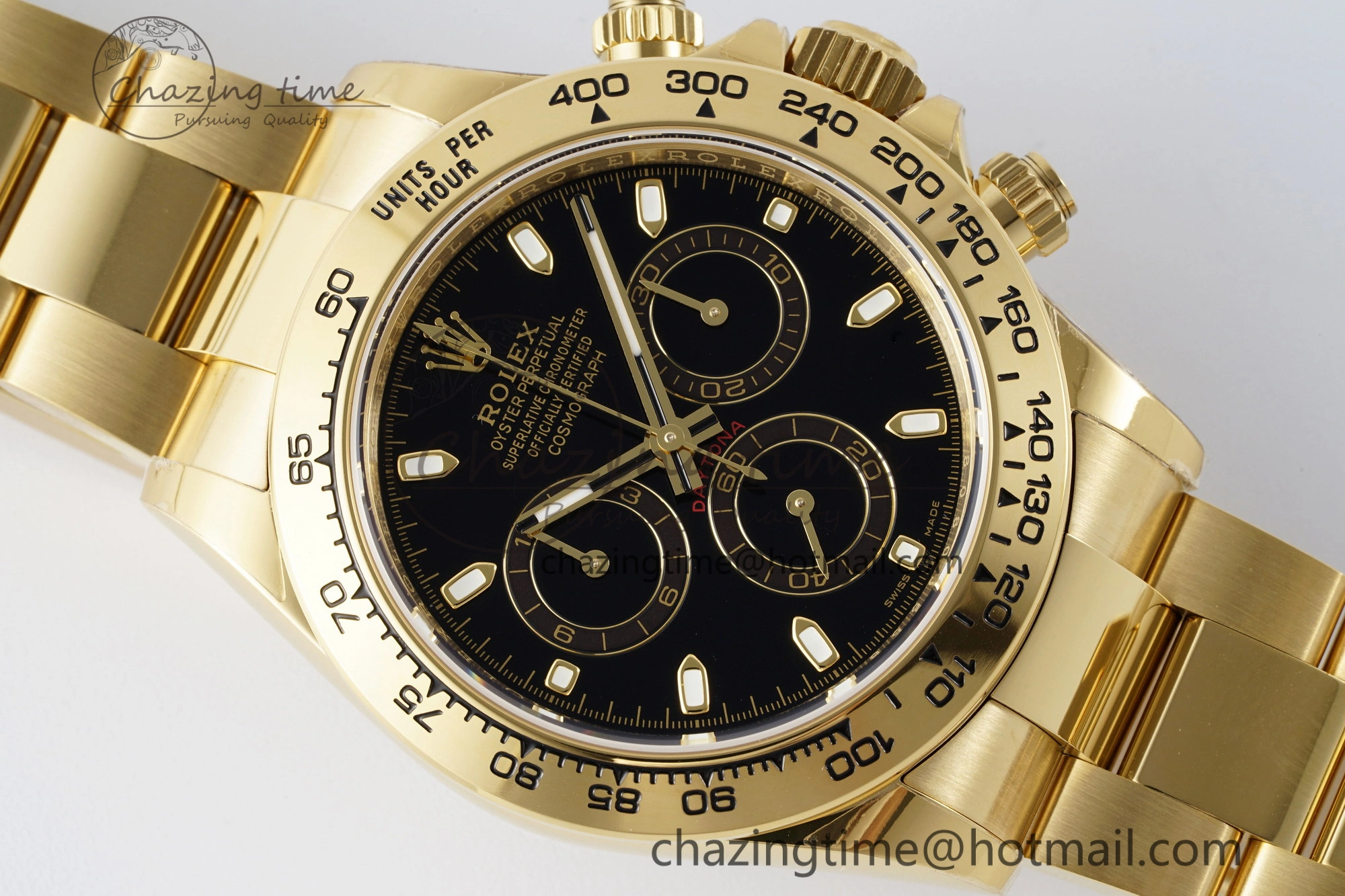 Daytona 116508 BTF 1:1 Best Edition Black Dial on YG Bracelet SA4130