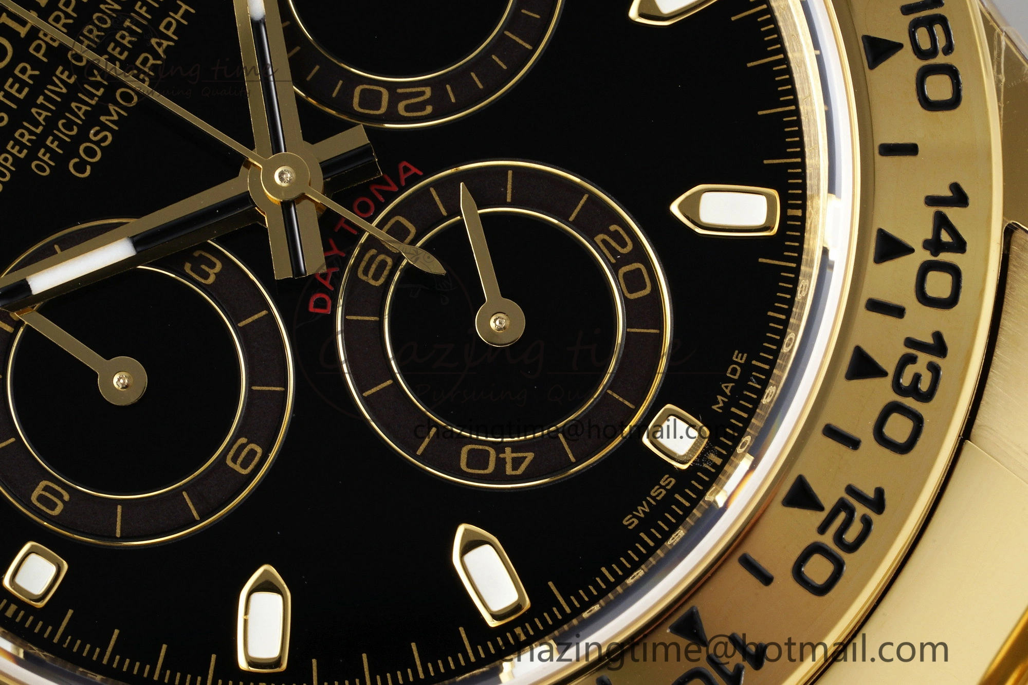 Daytona 116508 BTF 1:1 Best Edition Black Dial on YG Bracelet SA4130