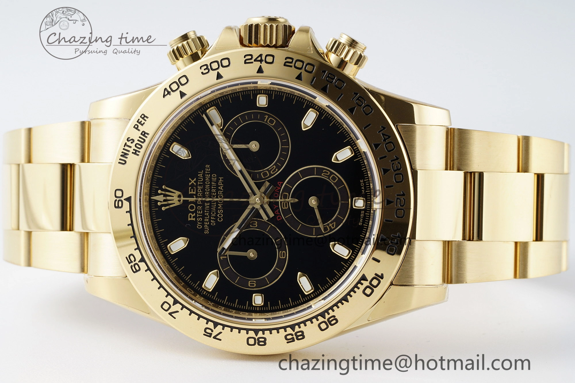Daytona 116508 BTF 1:1 Best Edition Black Dial on YG Bracelet SA4130