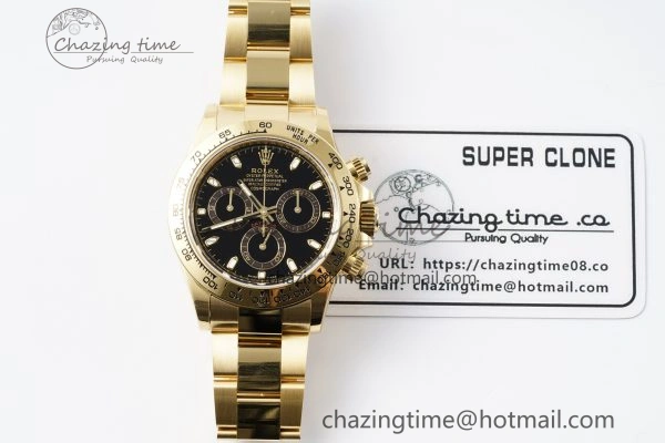 Daytona 116508 BTF 1:1 Best Edition Black Dial on YG Bracelet SA4130