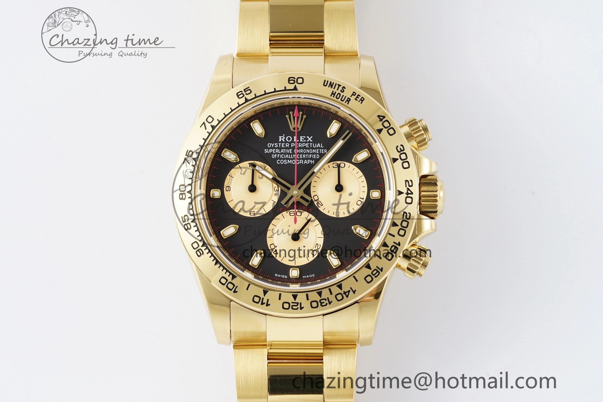 Daytona 116508 BTF 1:1 Best Edition Black YG Dial on YG Bracelet SA4130