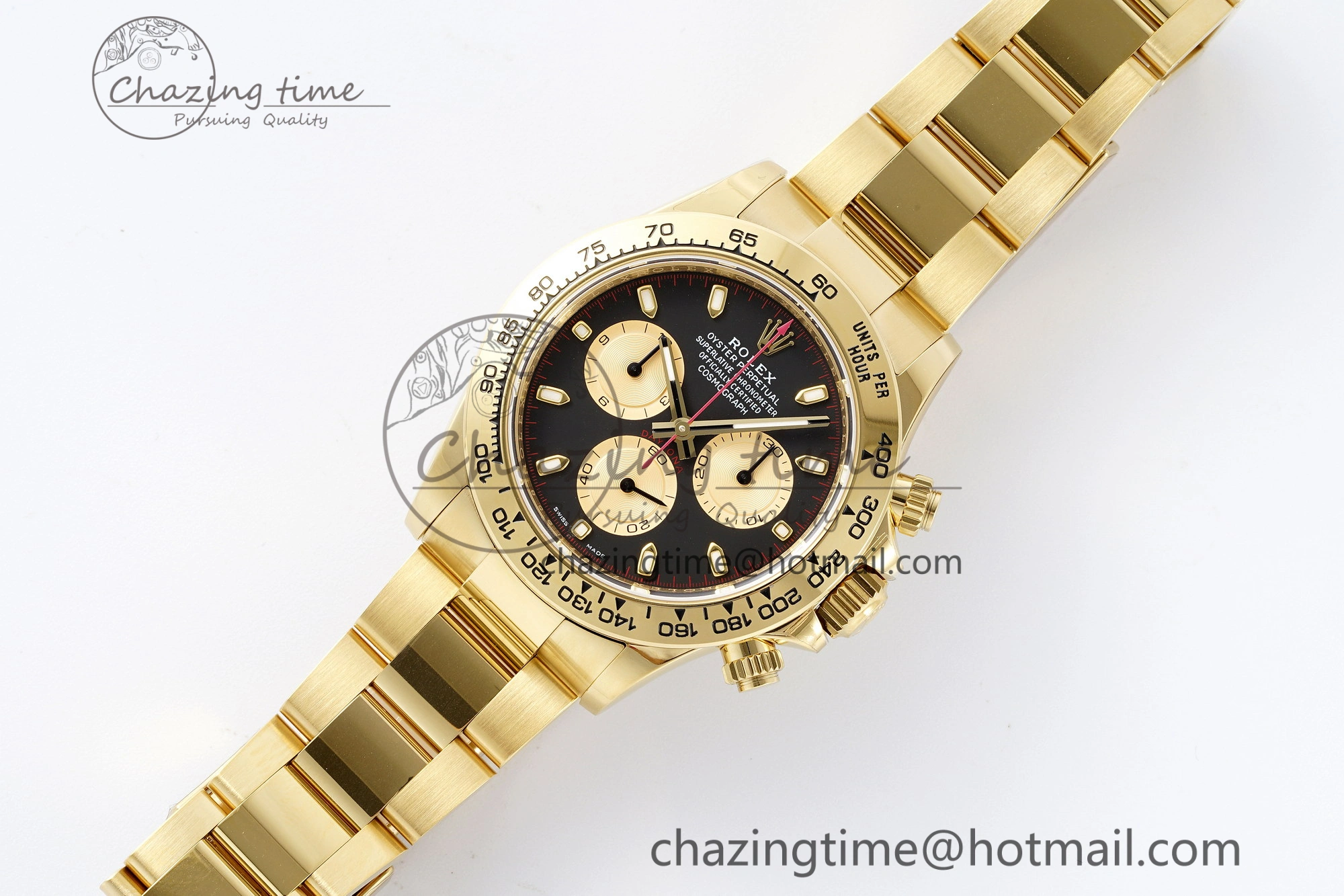 Daytona 116508 BTF 1:1 Best Edition Black YG Dial on YG Bracelet SA4130