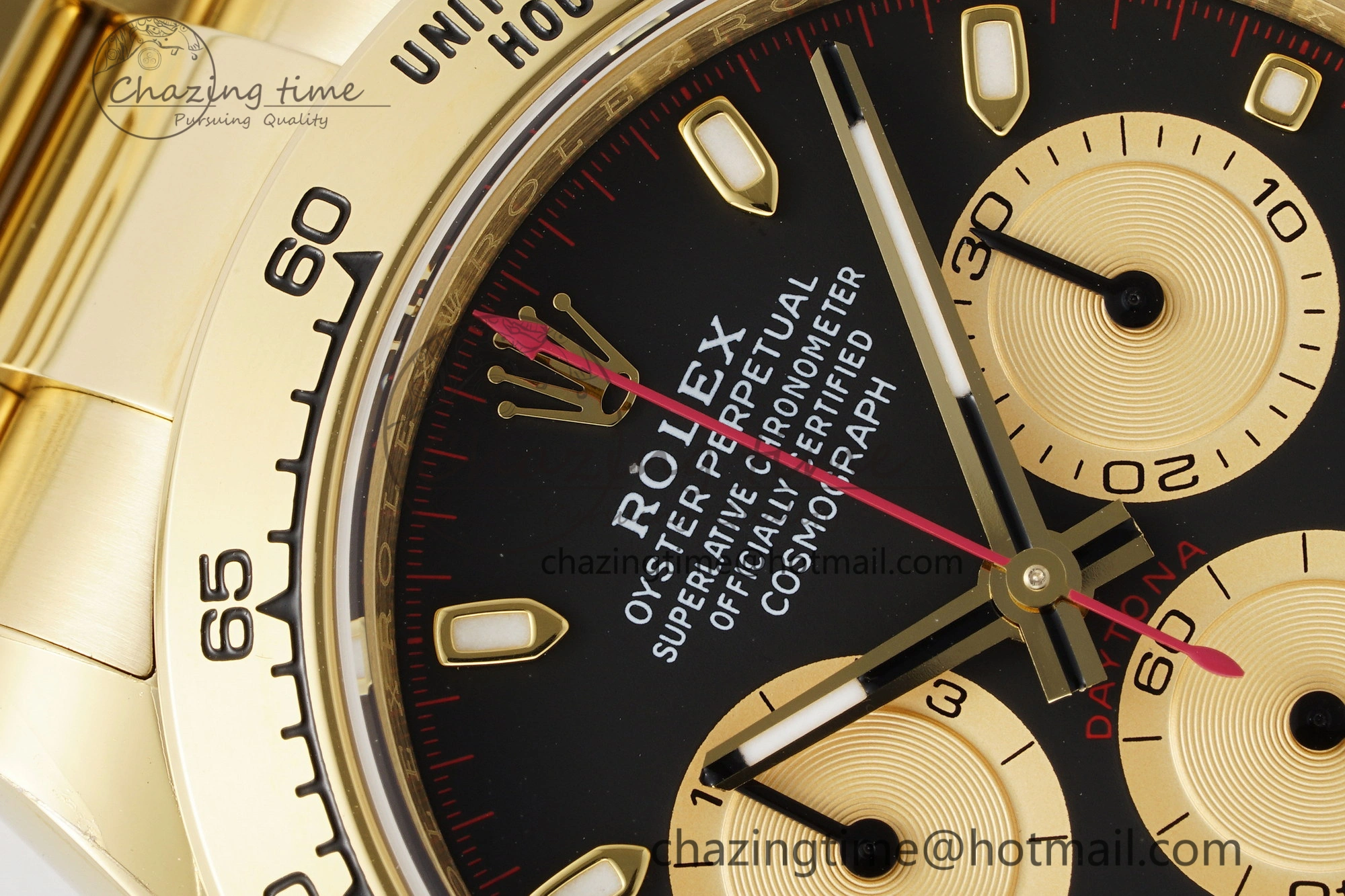 Daytona 116508 BTF 1:1 Best Edition Black YG Dial on YG Bracelet SA4130