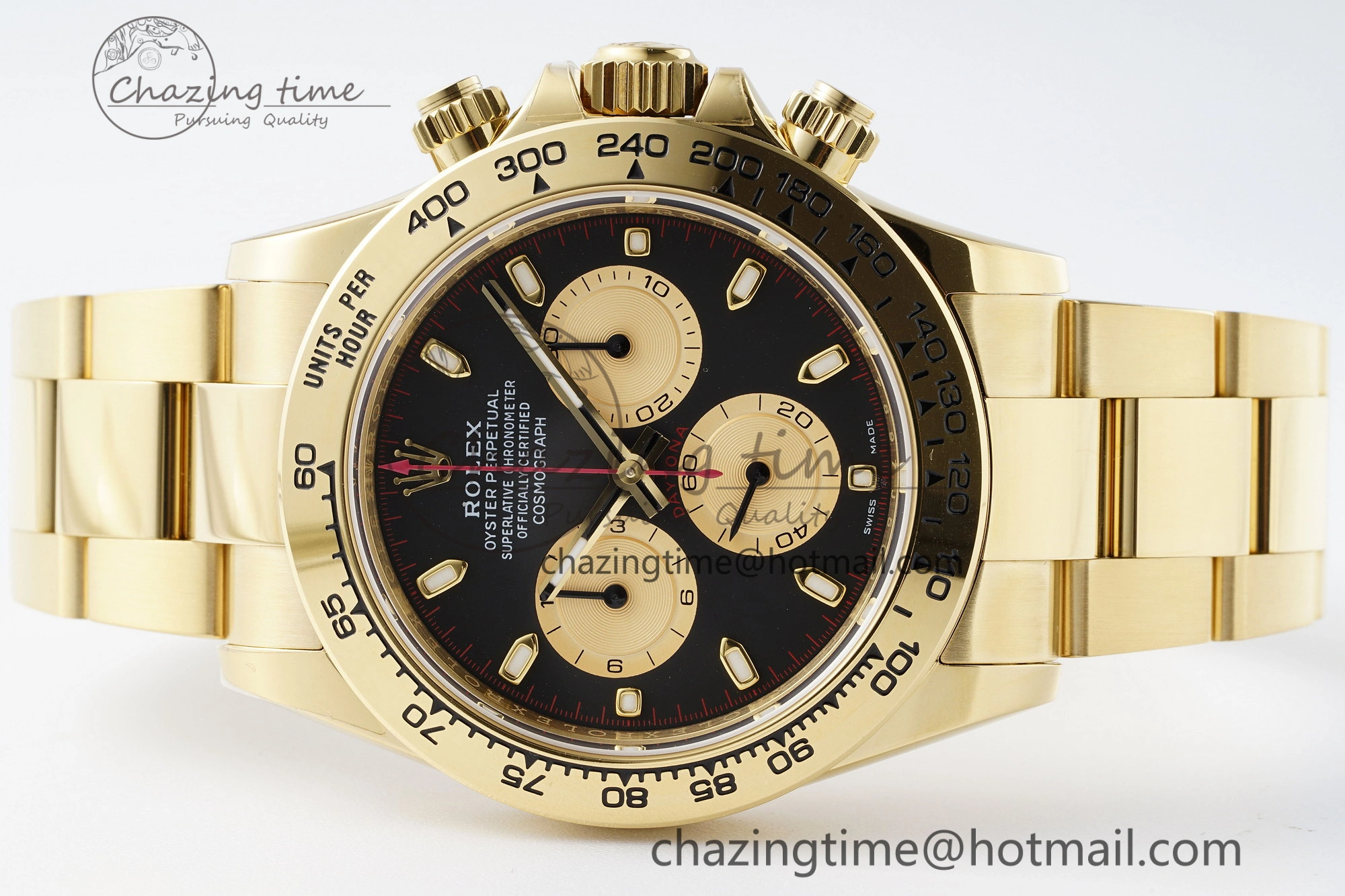 Daytona 116508 BTF 1:1 Best Edition Black YG Dial on YG Bracelet SA4130