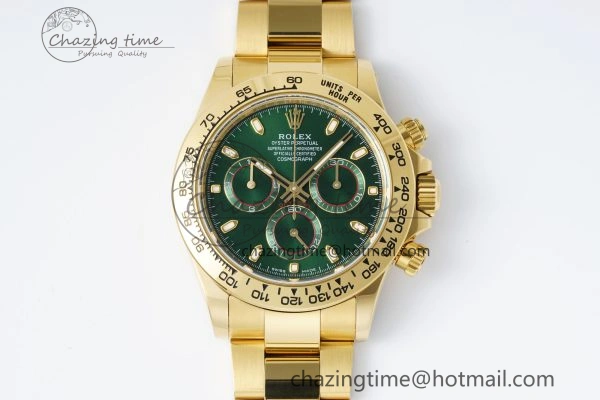 Daytona 116508 BTF 1:1 Best Edition Green Dial on YG Bracelet SA4130