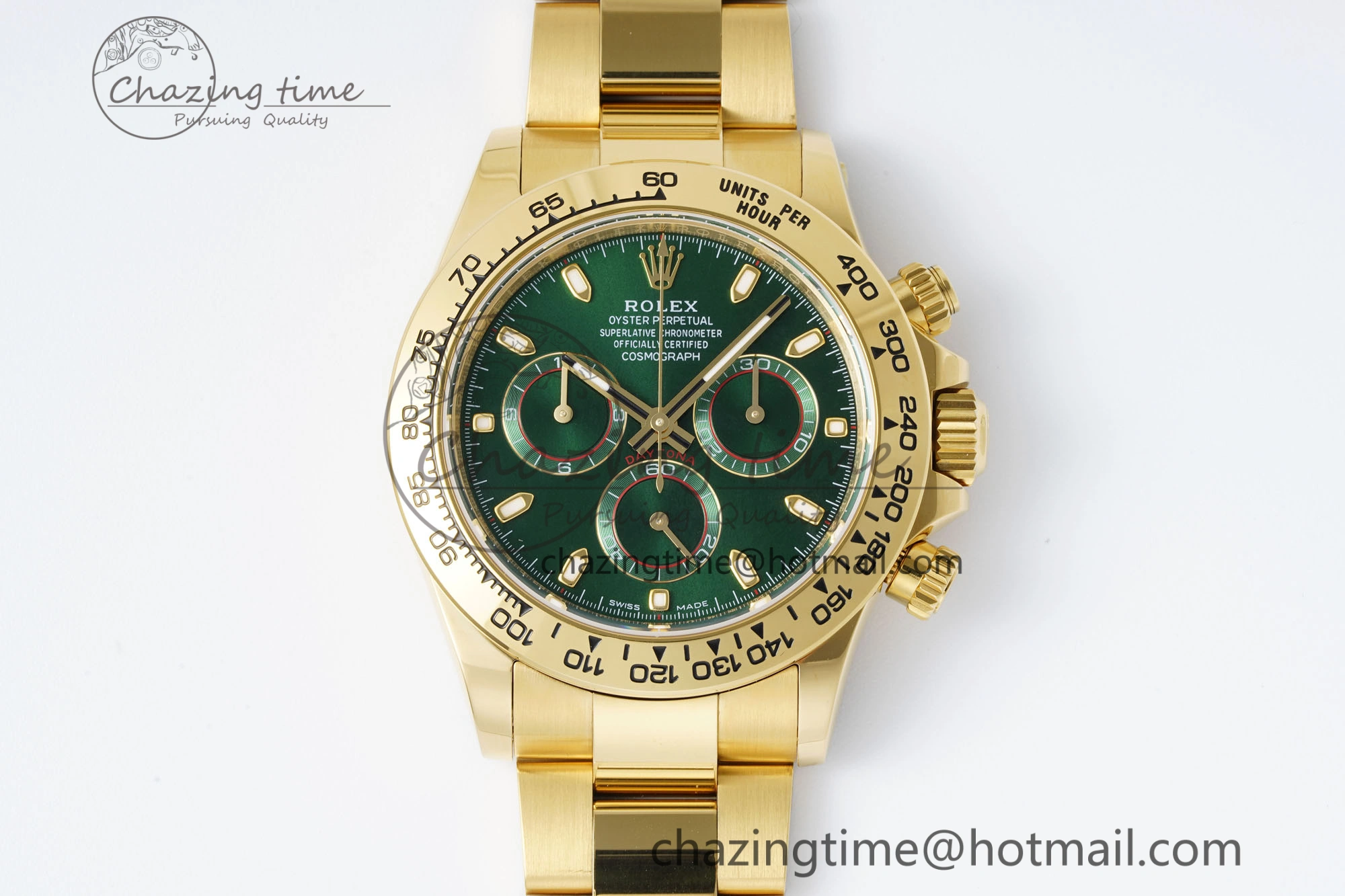 Daytona 116508 BTF 1:1 Best Edition Green Dial on YG Bracelet SA4130