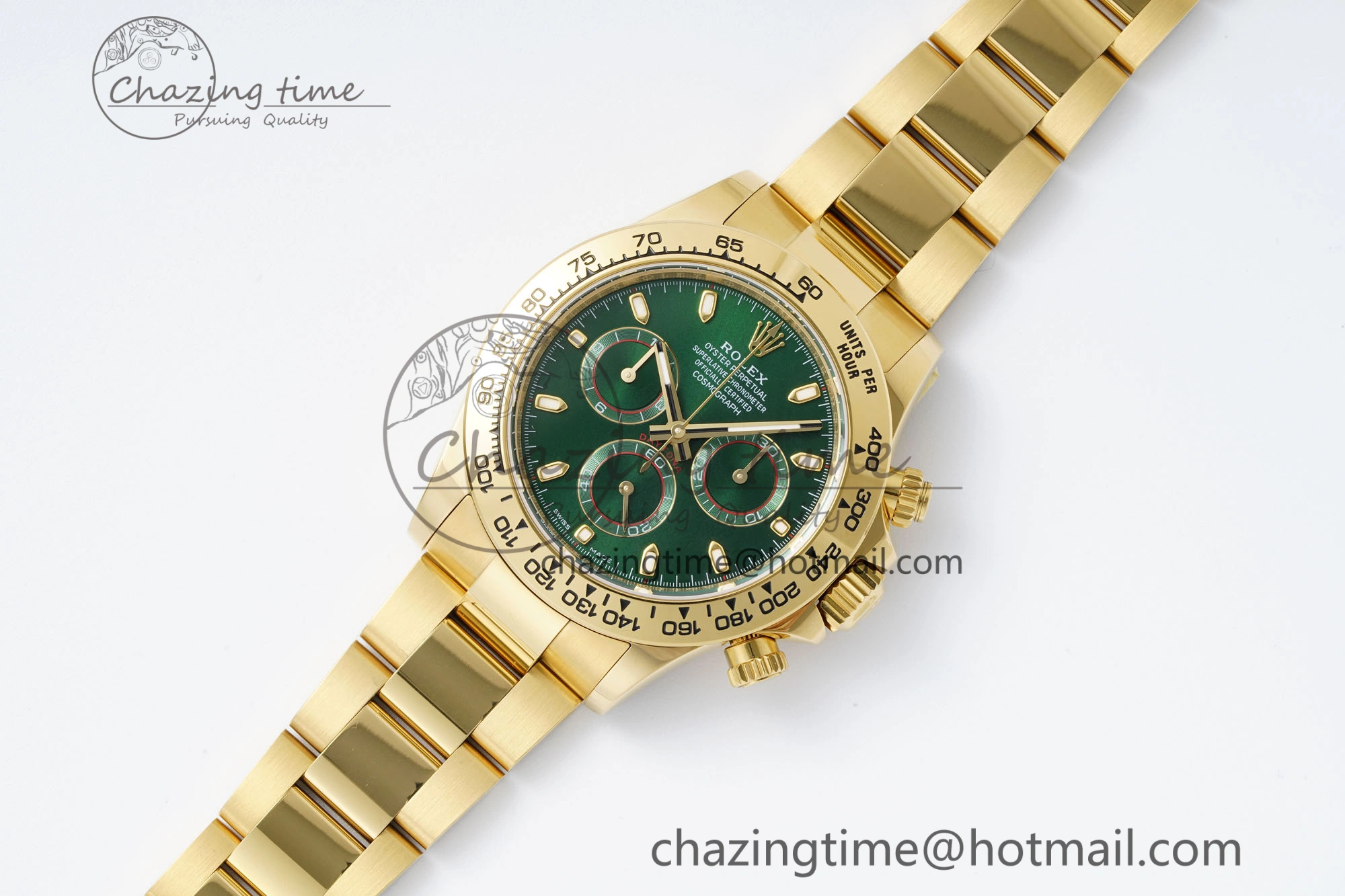 Daytona 116508 BTF 1:1 Best Edition Green Dial on YG Bracelet SA4130